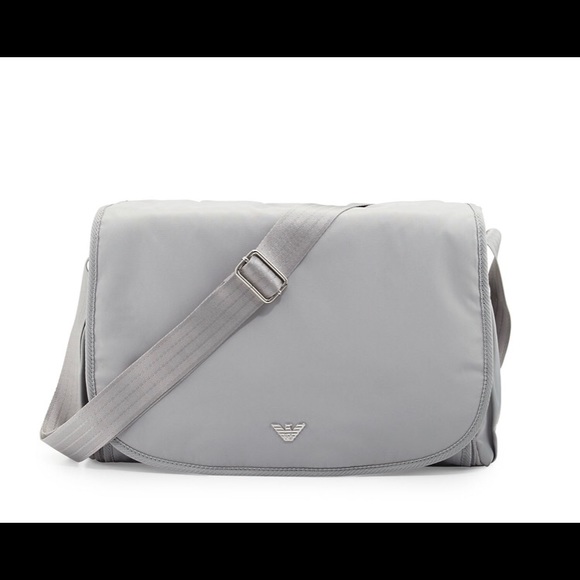 armani changing bag grey